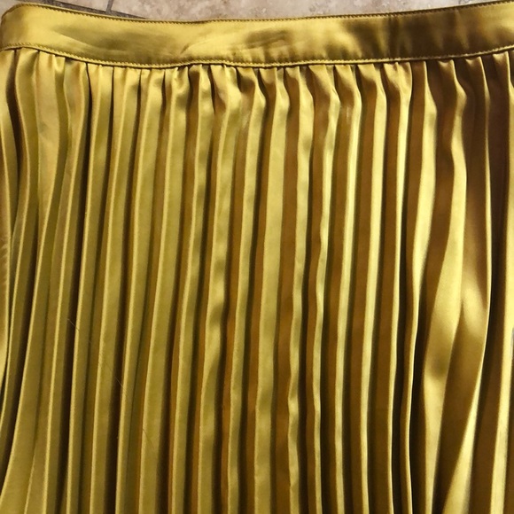 Gold pleaded skirt - Picture 3 of 3